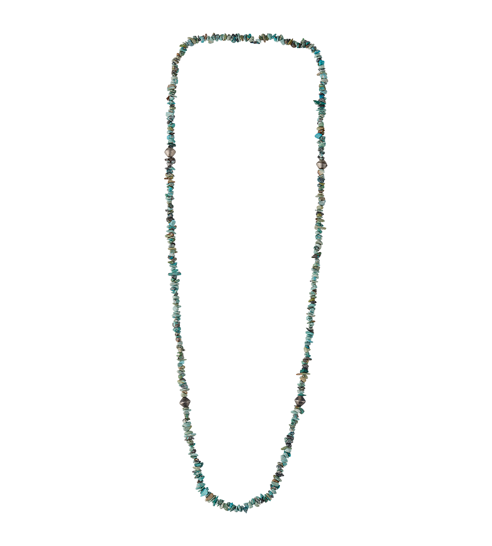 NATURAL TURQUOISE CHIPS NECKLACE