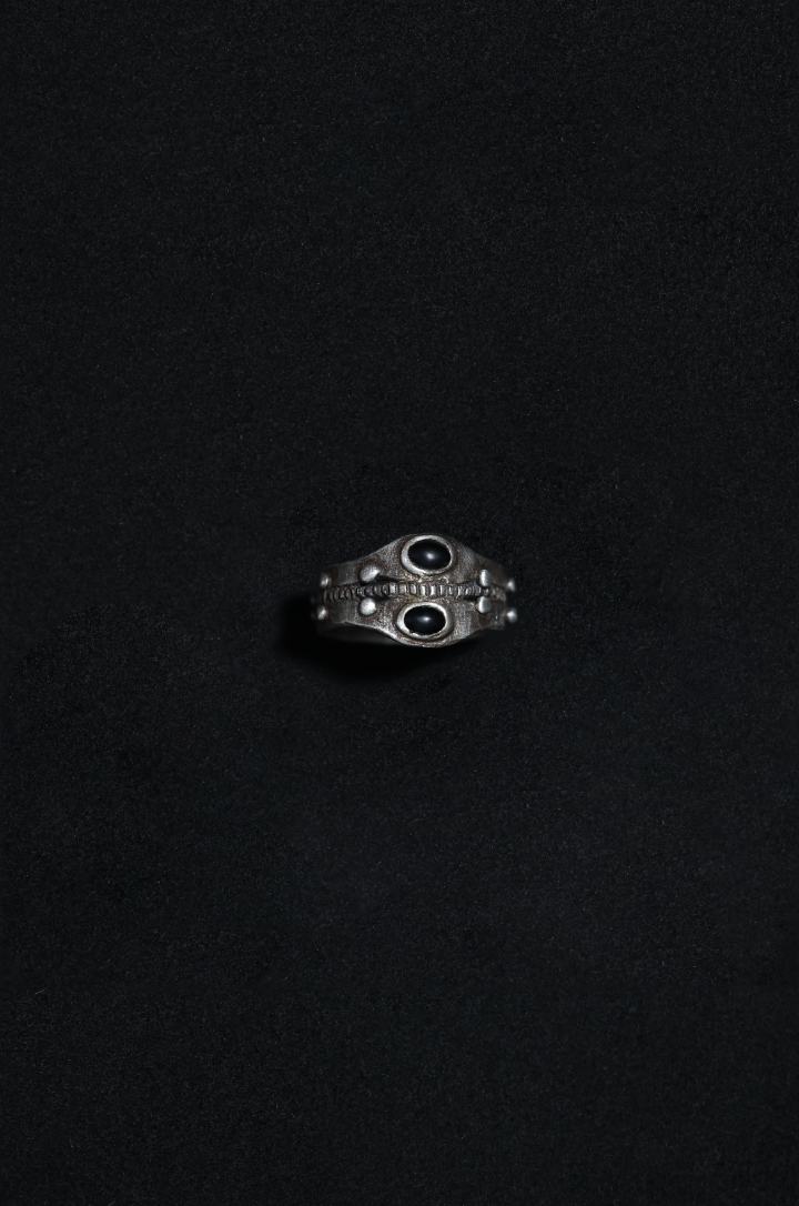 TWO EYES DOTS RING_Silver