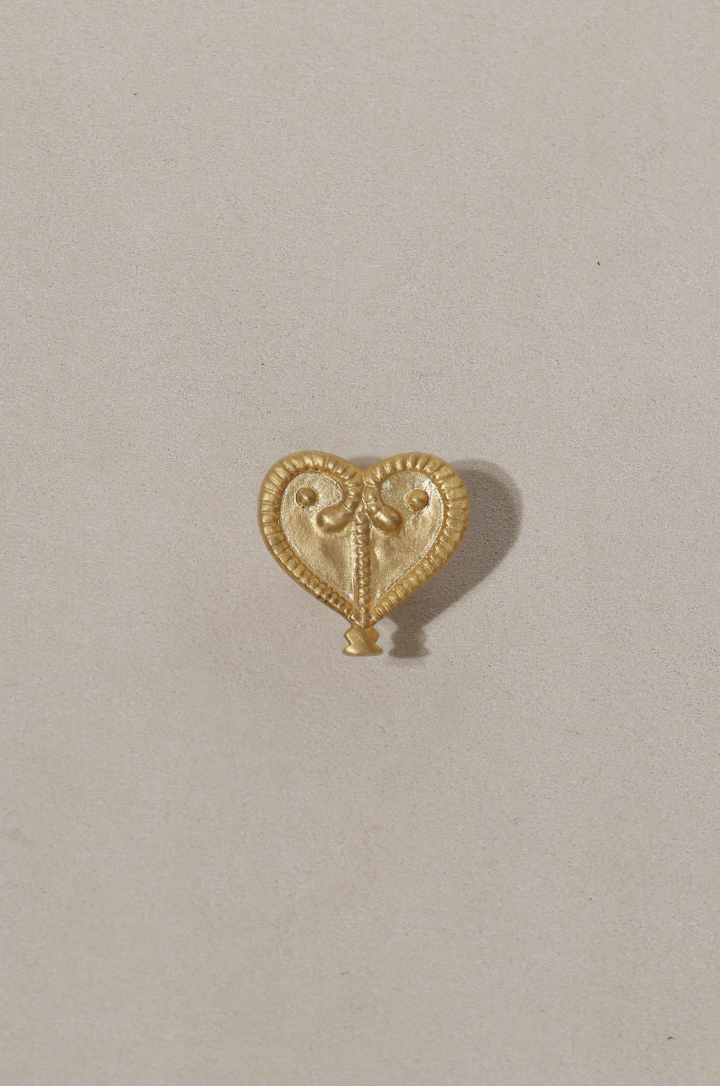 LARGE HEART RING_Gold
